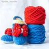 Yarn 100g/ball Chenille Knitting Yarn Soft Ice Strip Line Cotton Yarn DIY Wool Yarn for Hand Knitting Scarf Thick Wool Yarn Wholesale L231130