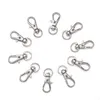 100st -legering Swivel Lanyard Snap Hook Hummer Claw Clasps Jewelry Making Bag Keychain DIY Accessories236L