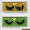 False Eyelashes Wholesale Eyelashes 30/40/50/100Pcs 3D Mink Lashes Natural False Makeup In Bk Drop Delivery Health Beauty Makeup Eyes Dhcas