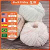 YARN QJH 10pcs 100% de algodão orgânico Fio puro/misto YARN NÃO DE NÃO FIE - FIRE DE CROCHET Soft 10 fios Hank Yarn Machine Washabl L231130