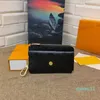 Recto Verso Credit card Wallet Cardholder holder Paid Flower small wallets womens Mens pouch borsa leather zippy273v