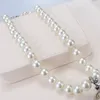 Pendanthalsband högkvalitativa smycken 1/3-lagers Pearl Drop Halsband Choker CLAVICLE Kedja för kvinnor Gift Wedding Party 231115