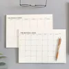 Notepads Daily Weekly Monthly Planner Agenda Notebook Memo Goals Habit Schedules Stationery Office Student School Supplies 231130