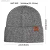 ビーニー/スカルキャップ秋の冬の女性の帽子を編むキャップブランドスティックユニセックスガールズ女性トケソリッドウォーマーボンネットレディーススカルキャップQ231130