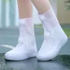 Accesorios de piezas de zapatos Cubierta superior alta Galoshes duraderos portátiles Botas de agua Protector de zapatos para la lluvia Cubiertas impermeables reutilizables con botones 231129