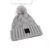 Chapeau d'hiver Bonnet de luxe de luxe pour hommes, casquette classique, lettre, couleur unie, bonnet en laine pour femmes et hommes, bonnets simples