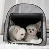 Kattbärare lådor hus hundbärare väska husdjur bil resor fällande mjuk säng kollapsbar kennhus bärbara tillbehörsaiduryd