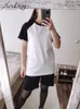 Women's T-Shirt Simple White Oversize T-shirts For Women Cotton Summer Green T Shirts Women Short Sleeve Loose Blue T Shirt Women Yellow Top Tee 230428