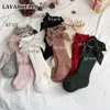 Scarves Wraps 16pairs baby Long Socks girls children Velvet Bows Spanish style Socks Heavy Knit Knee High Toddler Christmas Socks 231129