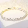 European And American Fashion 4Mm Sier Plated Twist Rope Bracelet Women Ladies Female Jewelry Bracelets Jewellery