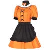 Costumes d'Halloween, robe de demoiselle d'honneur, uniforme de citrouille ancre Youtuber, jupe, vêtements de fête de noël