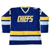 Hanson Brothers Charlestown Hockey #16 Jack #17 Steve #18 Jeff Slapshot Movie Jerseys Ed gratis frakt