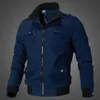 Jaquetas masculinas primavera e outono workwear jaqueta de vôo fino casual casaco superior da força aérea gola 231129
