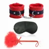 Massageproducten Exotische Sexyy Accessoires Set van Sexy Oogmasker Bdsm Bondage Spelletjes Speelgoed met handboeien voor koppels Volwassenen Sexy Blinddoek Flirten