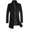 Męskie okopy płaszcze jesienne zima marka Mężczyzn wełny mieszanki płaszcze modne kolorowe kolorowy długi płaszcz luksusowy biznes swobodny wełniany płaszcz s-3xl 231127