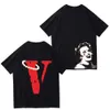 Vlone T Shirt 2023 Hombres Mujeres Diseñadores Camisetas Camisetas sueltas Marcas de moda Tops Hombre S Camisa casual Ropa de lujo Calle Polos Pantalones cortos Ropa de manga Verano