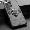 Cell Phone Cases For Samsung Galaxy S24 Ultra Case Shockproof Ring Bracket Bumper Phone Case For Samsung S24 + Plus S 24 Ultra Armor Back Cover Q231130