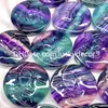 Bellissima fluorite naturale Dragon Fox Sculpture Arts Well-Cut Rainbow Quartz Crystal Sun Moon Statue Gemstone Drago Yin Yang Tai Chi Figurina Speciale Collezione