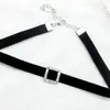 Choker Fashion Velvet Necklace For Women Rhinestone Heart Square Round Short Clavicle Collares Neck Jewelry Gifts FS15
