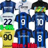 XXXL 4XL maillots de football LUKAKU 20 21 22 23 24 BARELLA VIDAL LAUTARO ERIKSEN INTERS DZEKO CORREA AWAY 115TH MILANS UNIFORMS TOPs 2023 2024 Hommes enfants kit maillot de football