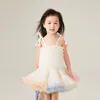 Dancewear 2023 Tutu Dress for Girls Baby Ball Gown Party Vestido Casual Ruffled Lace Princess Girl Birthday 231129