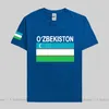 Heren t shirts oezbekistan oezbekistani shirt nation team t-shirt mannen vrouwen tops t-shirt kleding tee streetwear country uzb