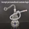 Vente chaude Verre Brûleur À Huile Bong Conduites D'eau Inline Matrix Birdcage Perc avec 10mm Mâle Verre Brûleur À Huile Tuyau Silicone Tube Ashcatcher Bong Portable pour Voyage