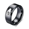 Wedding Rings Free 8MM Black Tungsten Band Mens Tractor Trailer Truck Career For Car Lovers