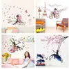 Papillon fleur fée Stickers muraux pour chambres d'enfants chambre décor bricolage dessin animé Stickers muraux Art Mural PVC affiches enfants Gi2526