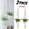 2 Pack 41 inch Handmade Home Garden Plants Hanging String Plant Hanger Macrame Home Decor Pots Basket Hanging Strings 210615280e