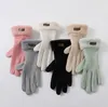 Gants d'hiver pour femmes écran tactile couleur unie mitaines épaissies pour adultes gants de cyclisme imperméables thermiques en plein air gants de gaufre de Ski chauds