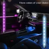 Upgrade LED Automotive Bar Strip Lights Universal Car Interior Atmosphere Light Mood Foot Cigarette Lighter USB Decorative Signal Lamp