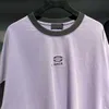 2023 Nueva camiseta de alta calidad para mujer Edición de mercado diferenciada Familia bordada Cuello redondo Manga larga Camiseta unisex simple y grande