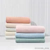 Blankets Swaddling Waffle Baby Swaddle Blanket Towel Cotton Solid Color Bath Towel Newborn Receving Blankets Wrap Stroller Blanket Bedding Items R231130