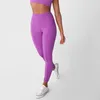 Actieve broek Gaiia High Elastic Taille Yoga Leggings Sexy Seven Sights Fitness Gym Sports Running Sportswear