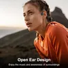 Écouteurs à conduction osseuse, écouteurs de sport sans fil Bluetooth à oreille ouverte, étanches avec micro intégré pour le sport, l'entraînement, la course, la randonnée, le cyclisme