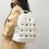 Женская сумка через плечо, 8 цветов, зимний популярный легкий повседневный рюкзак, кожаный студенческий рюкзак, милая маленькая свежая жемчужная модная сумка 2202 #