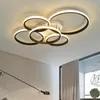 Ceiling Lights Modern Led Lamp For Living Room Bedroom Study Indoor Black/Gold Finished 90-260V