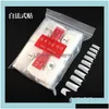 偽の爪偽ネイルネイルアートサロンヘルスビューティー1000pcs /lot clear clear clear white nuraty frenchacrylic tips uv gel tra柔軟 - サイズ0 dhx14