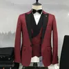 Abiti da uomo Set da 3 pezzi da uomo Pantaloni da giacca Gilet Moda di alta qualità 2023 Blazer da cerimonia casual da lavoro formale stampato