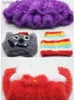 Przędza Nowa przybycie Kolorowa przędza z piór feniksa do DIY Sweet Ręcznik Szalik Faux Fur Knitting Parna dla dzieci i dorosłych L231130