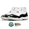 Box Jumpman 11 Basketball Shoes 11s 높은 스니커즈 체리 쿨 그레이 메탈릭 실버 하위 마감 행사 로즈 골드 대학교 블루 남성 여성 야외 스포츠 36-47