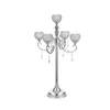 Hög ljushållare för ogräsande mittpunkt Metallbord Candelabra Home Flowers Vase Stand Ljusstake For Events Decor IMake271