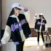 Jackor Spring Autumn Teen Girls Jacket Barn Fashion Baseball Uniform Sports Coat Birthday Gift 4 6 8 10 12 14 Year Kids kläder 231130