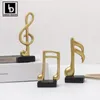 Decorative Objects Figurines Abstract Musical Note Resin Nordic Melody Ornaments Living Room Decor Home Decoration TV Cabinet Office Accessories 231130