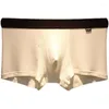 Underpants 3pcs/lot Men's Underwear Boxer Shorts Threaded Modal Summer Thin Breathable Trend White Stretch Control