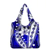 Borse portaoggetti TOADDMOS Hawaiano Blu notte design tribale Per donna Borsa shopping Riutilizzabile Poliestere Shopping Casual Casa Quotidiano Organizzatore di giocattoli