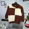 Giyim Setleri Şık Bebek Yürümeye Başlayan Baby Bebek Erkek Kıyafetler Örgü Sweater Gömlek Kotu 3pcs Kıyafet Seti Giysileri Takım 2 7y 231130