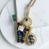 ICEMAN JEWELRY Ожерелье с монетами для мальчика, золотое ожерелье с денежным знаком