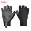 Guantes deportivos BOODUN 5 colores Hombres Mujeres Guantes de ciclismo Transpirable Antichoque Deporte de verano Medio dedo Guantes de bicicleta de carretera Guantes de carreras de bicicletas 230428